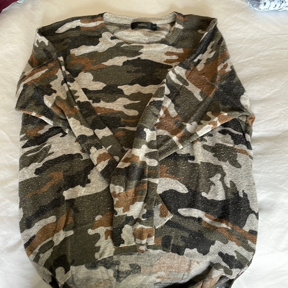 Camo sweater from LF.